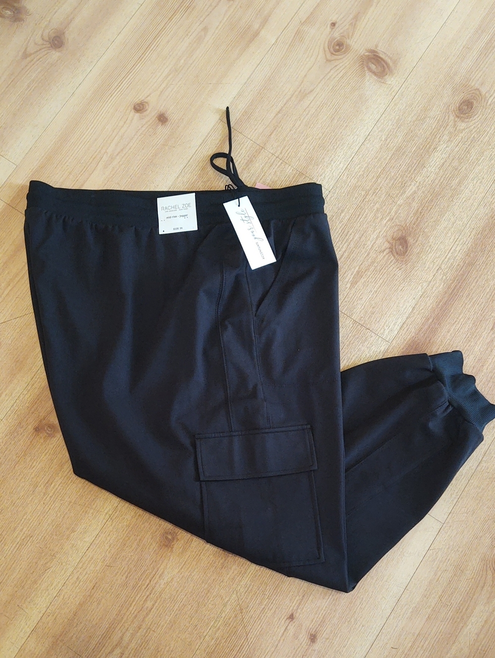 Rachel Zoe Black Cargo Jogger Pants - 3X